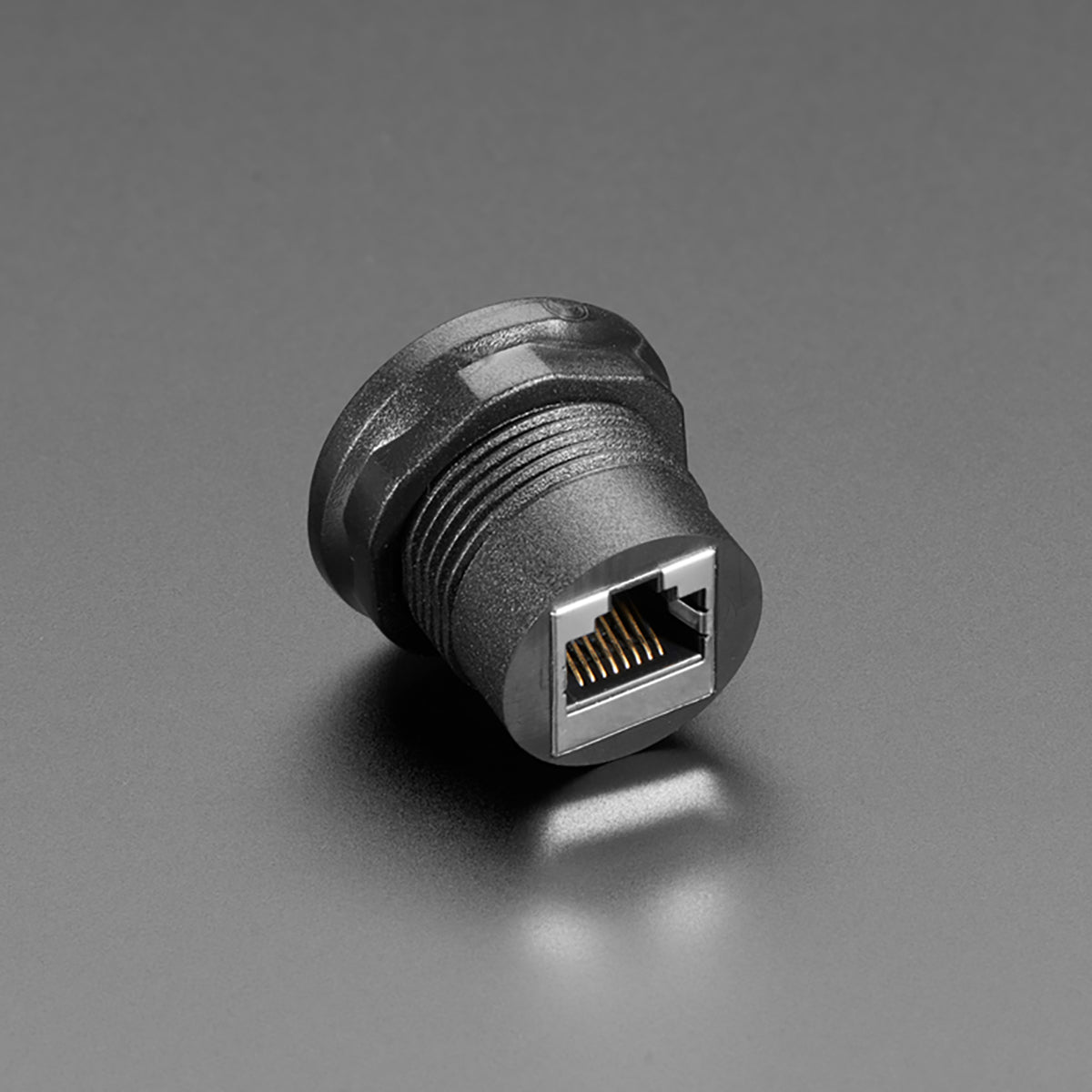 Adafruit RJ-45 Ethernet Round Panel Mount Adapter Plug | 3DMakerWorld, Inc.