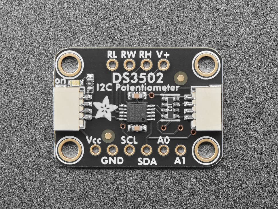 Ds3502 Adafruit DS3502 I2C Digital 10K Potentiometer Breakout - STEMMA QT ...
