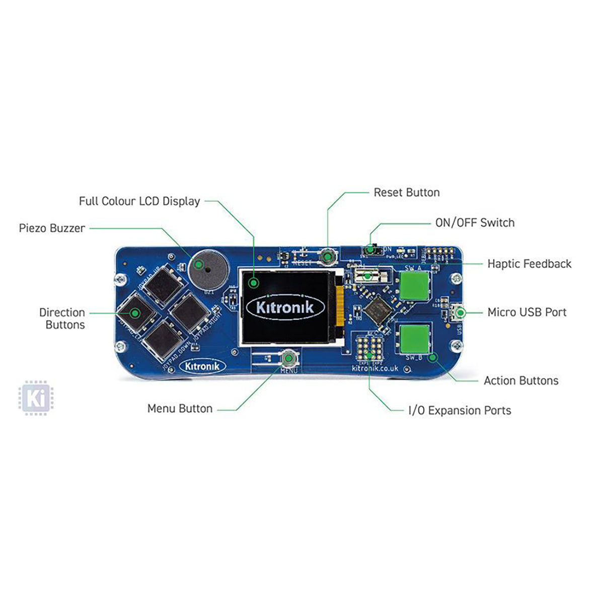 Kitronik Arcade For Makecode Kitronik ARCADE for MakeCode Arcade– 3DMakerWorld, Inc.