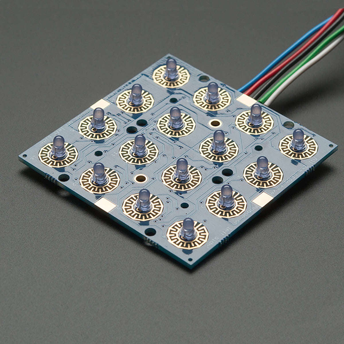 3mm Pin Driver Adafruit Trellis Monochrome Driver PCB for 4x4 Keypad & 3mm LEDs ...