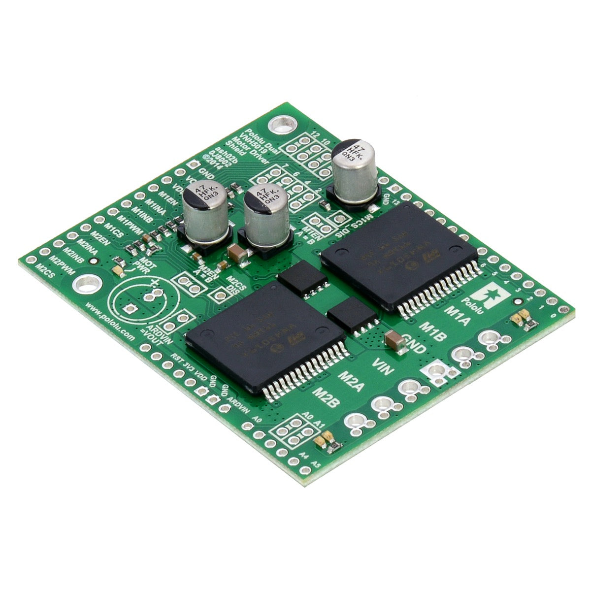 Pololu Dual VNH5019 Motor Driver Shield (Arduino Compatible ...